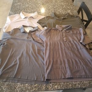 4 Men's Grey Polo Shirts
